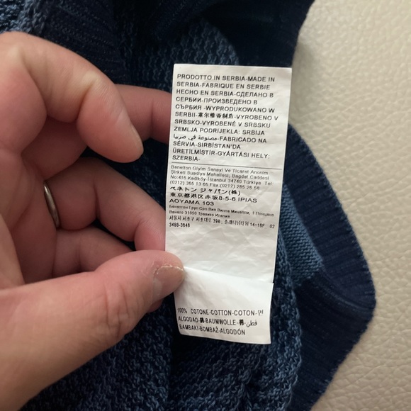 NWT - United Colors of Benetton x JCC+ Kids’ Sweater - Size 7-8 Years Old - Picture 5 of 5